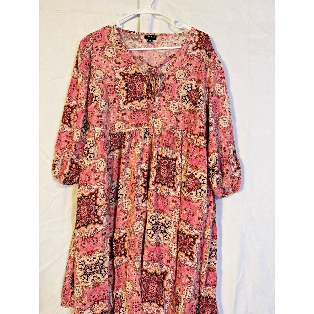 torrid Pink Paisley Midi Dress